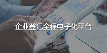 企業(yè)登記全程電子化平臺